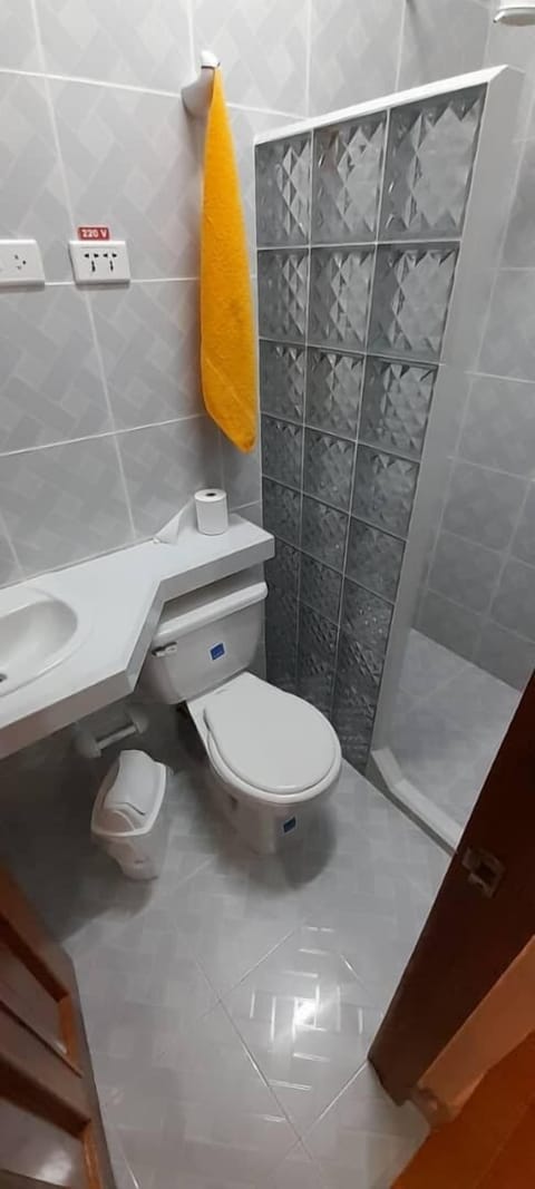 Comfort Room | Bathroom | Shower, rainfall showerhead, hair dryer, towels