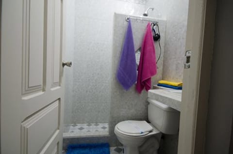 Standard Room, 2 Queen Beds, Non Smoking | Bathroom | Shower, rainfall showerhead, free toiletries, hair dryer