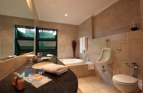 Executive Room | Bathroom | Separate tub and shower, free toiletries, hair dryer, bathrobes