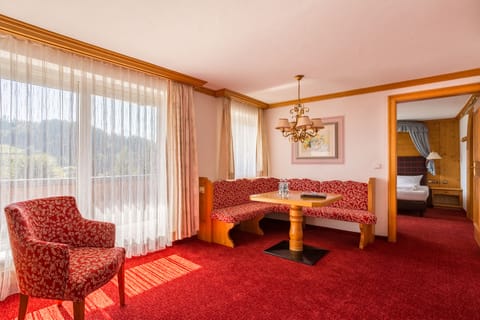 Comfort Double Room | Living area | 30-inch flat-screen TV with satellite channels, TV