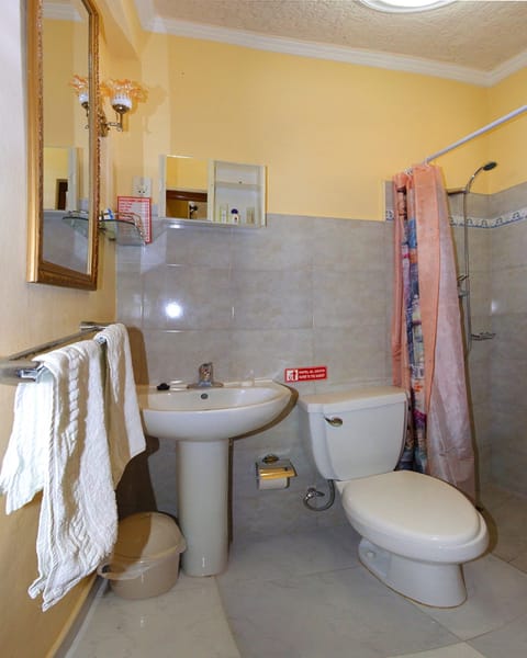 Family Room, 2 Double Beds, Private Bathroom, Tower | Bathroom | Shower, designer toiletries, hair dryer, towels