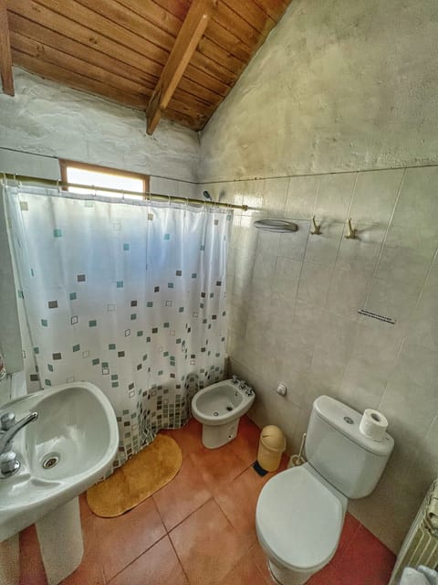 Shower, free toiletries, hair dryer, bidet