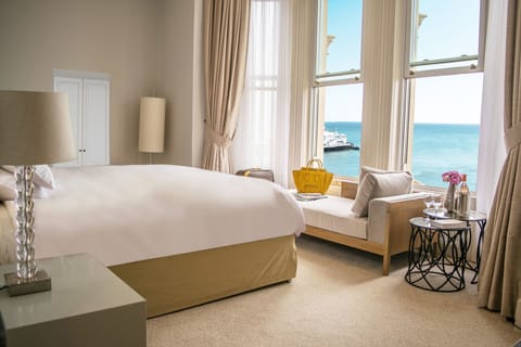 Executive Double Room, Sea View | Egyptian cotton sheets, premium bedding, iron/ironing board, free WiFi