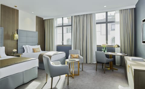 Minibar, in-room safe, blackout drapes, soundproofing