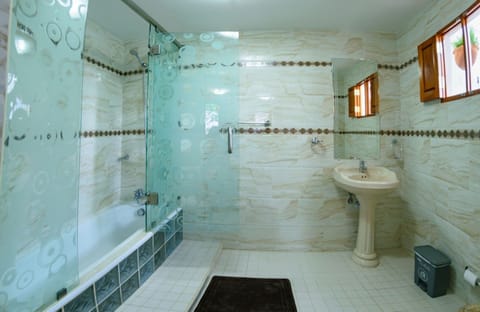 Deluxe Triple Room | Bathroom | Free toiletries, hair dryer, towels