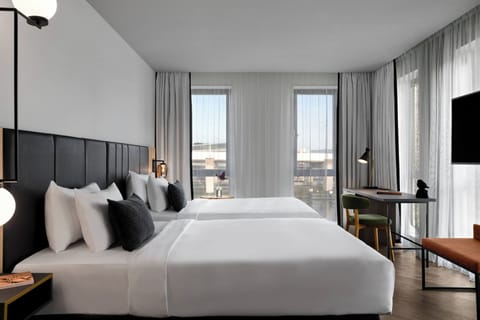 Deluxe Room, 2 Double Beds | Minibar, in-room safe, desk, blackout drapes