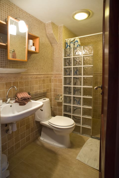 Triple Room, Balcony | Bathroom | Shower, free toiletries, hair dryer, towels