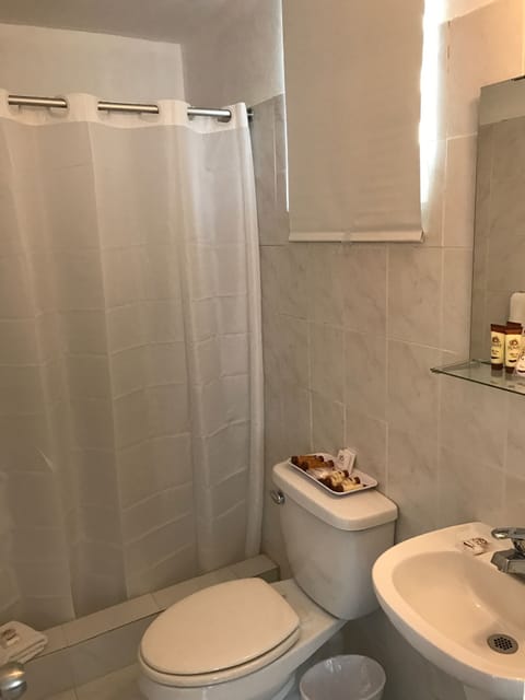 Studio | Bathroom | Shower, free toiletries, hair dryer, towels