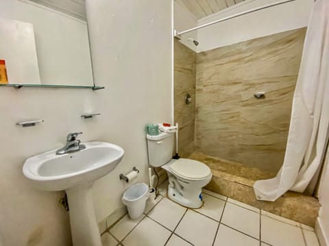 Apartment, 1 Bedroom | Bathroom | Shower, towels, shampoo