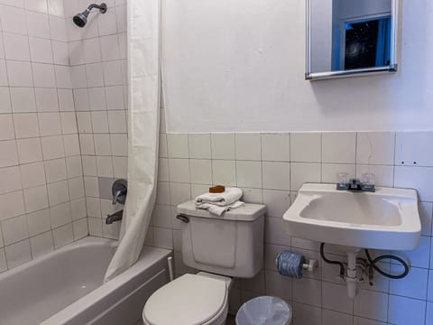 Apartment, 1 Bedroom | Bathroom | Shower, hair dryer, towels