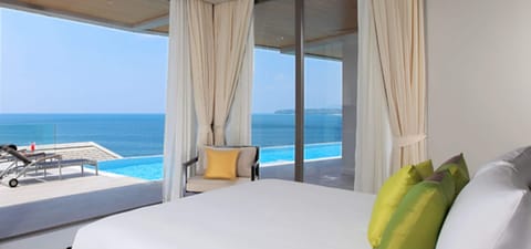 5 Bedroom Ocean Front Pool Villa | Premium bedding, minibar, in-room safe, desk