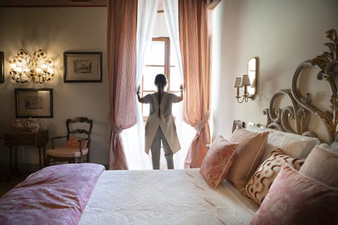 Royal Double Room, Hot Tub | Living area | Flat-screen TV