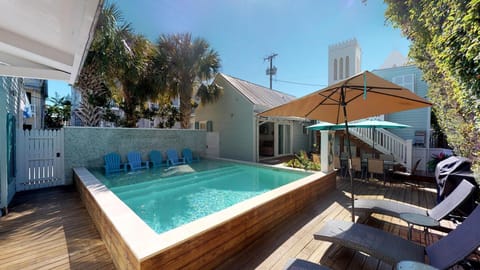 Pool Side - In the middle of the complex is a private pool. The perfect place to relax in the Key West sun!