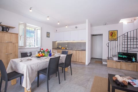 Kitchen and dining area