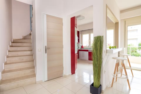 entrance of the house and kitchen