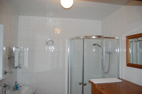 Double Room | Bathroom | Shower, hair dryer, towels