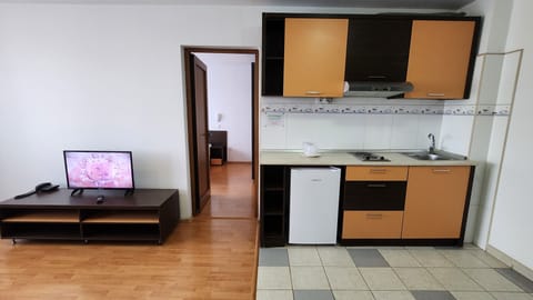 Family Apartment, 1 Double Bed with Sofa bed, Non Smoking, Kitchenette | Minibar, in-room safe, desk, laptop workspace