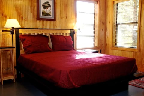 The Guest House has a queen bed and a full-sized futon. Ask about adding on the Guest House for your group.