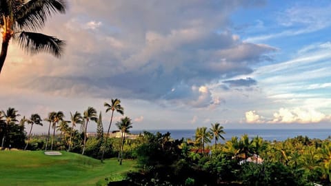 View from the lanai of the golf course