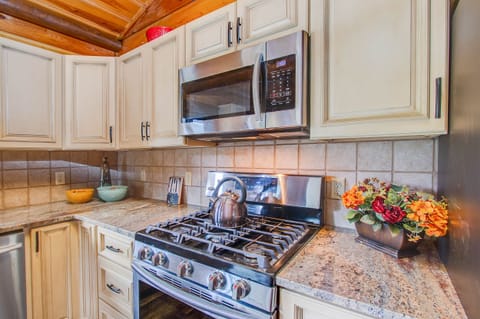 Gas cook top and microwave