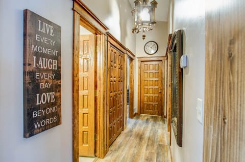 Hallway with laundry access