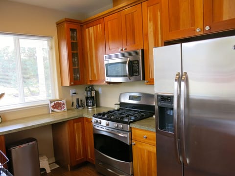 Modern cherrywood kitchen.