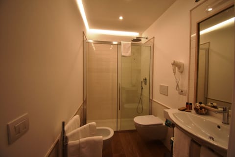 Classic Triple Room | Bathroom | Shower, free toiletries, hair dryer, bidet