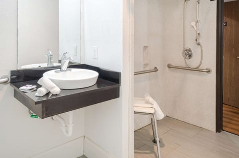 Deluxe Suite, 1 King Bed, Accessible, Non Smoking | Accessible bathroom