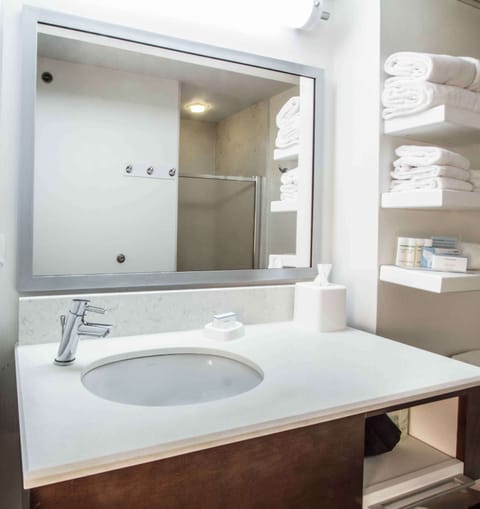 One king whirlpool non smoking | Bathroom | Free toiletries, hair dryer, towels