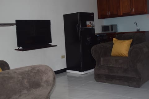 Comfort Room | Private kitchen | Full-size fridge, microwave, oven, coffee/tea maker