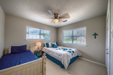 guest bedroom upstairs at the main house.
