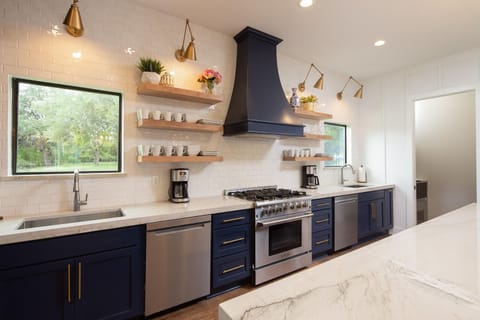 Fully stocked gourmet kitchen!