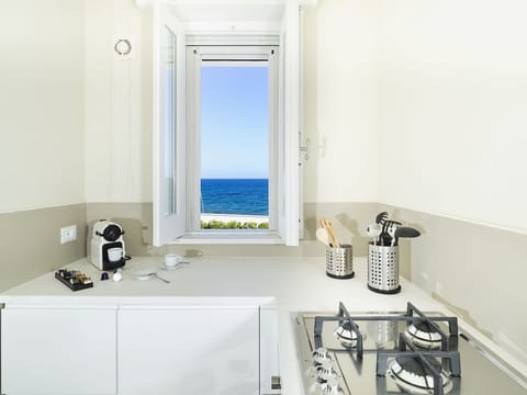 Villa | Private kitchen | Full-size fridge, microwave, stovetop, dishwasher