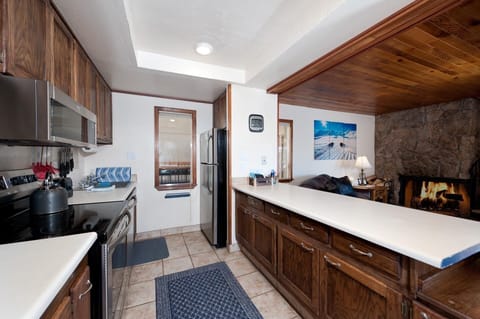 Kitchen with new stainless steel appliances