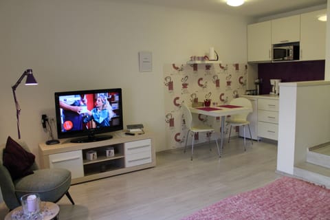 Deluxe Studio (2) | Living area | LCD TV, iPod dock, MP3 dock