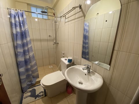 Standard Twin Room | Bathroom | Free toiletries, hair dryer, slippers, towels