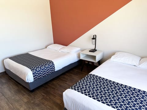 Standard Double Room, 2 Double Beds, Non Smoking, Sea View | Desk, iron/ironing board, bed sheets