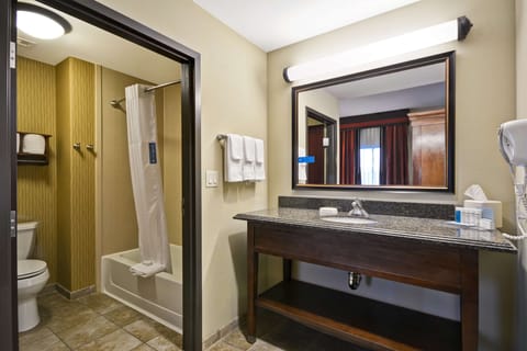 King studio suite | Bathroom | Combined shower/tub, free toiletries, hair dryer, bathrobes