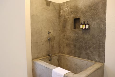 Master Suite | Bathroom | Designer toiletries, hair dryer, towels