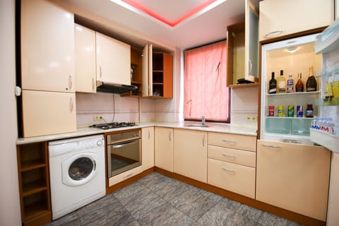 Luxury Apartment, 2 Bedrooms | Private kitchen | Mini-fridge, cookware/dishes/utensils, paper towels