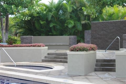 Two Hot Tubs Poolside.