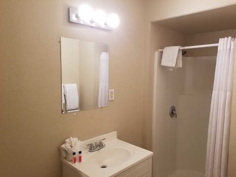 Standard Room, 1 Queen Bed | Bathroom shower