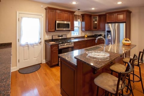 Plenty of counter space and how about those floors!