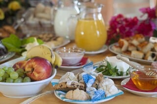 Daily buffet breakfast (EUR 10 per person)