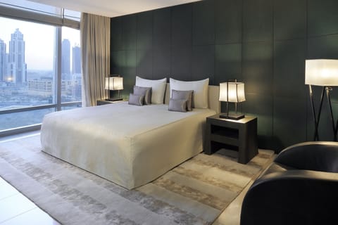 Armani One Bedroom Residence | Premium bedding, down comforters, minibar, in-room safe