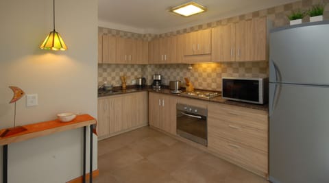 Deluxe Apartment, 3 Bedrooms, Lake View (TD7) | Private kitchen | Full-size fridge, microwave, oven, stovetop