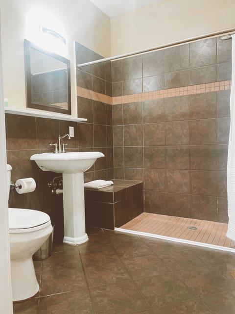 Classic Room, 1 King Bed | Bathroom | Shower, free toiletries, hair dryer, towels