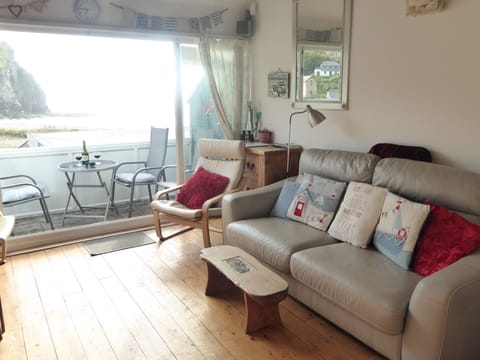 living room and balcony