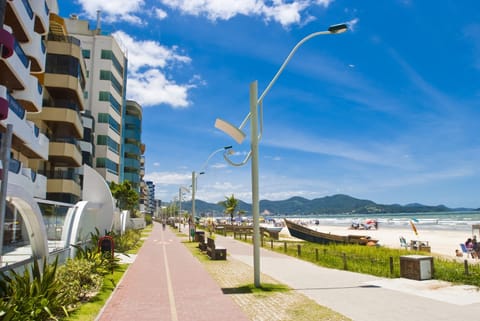 Beach nearby, beach umbrellas