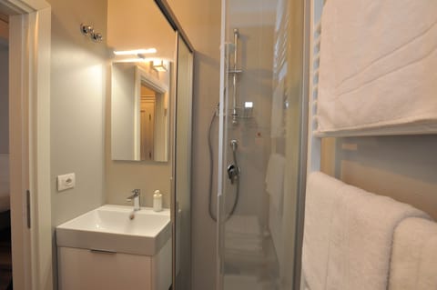 Triple Room | Bathroom | Shower, free toiletries, hair dryer, towels